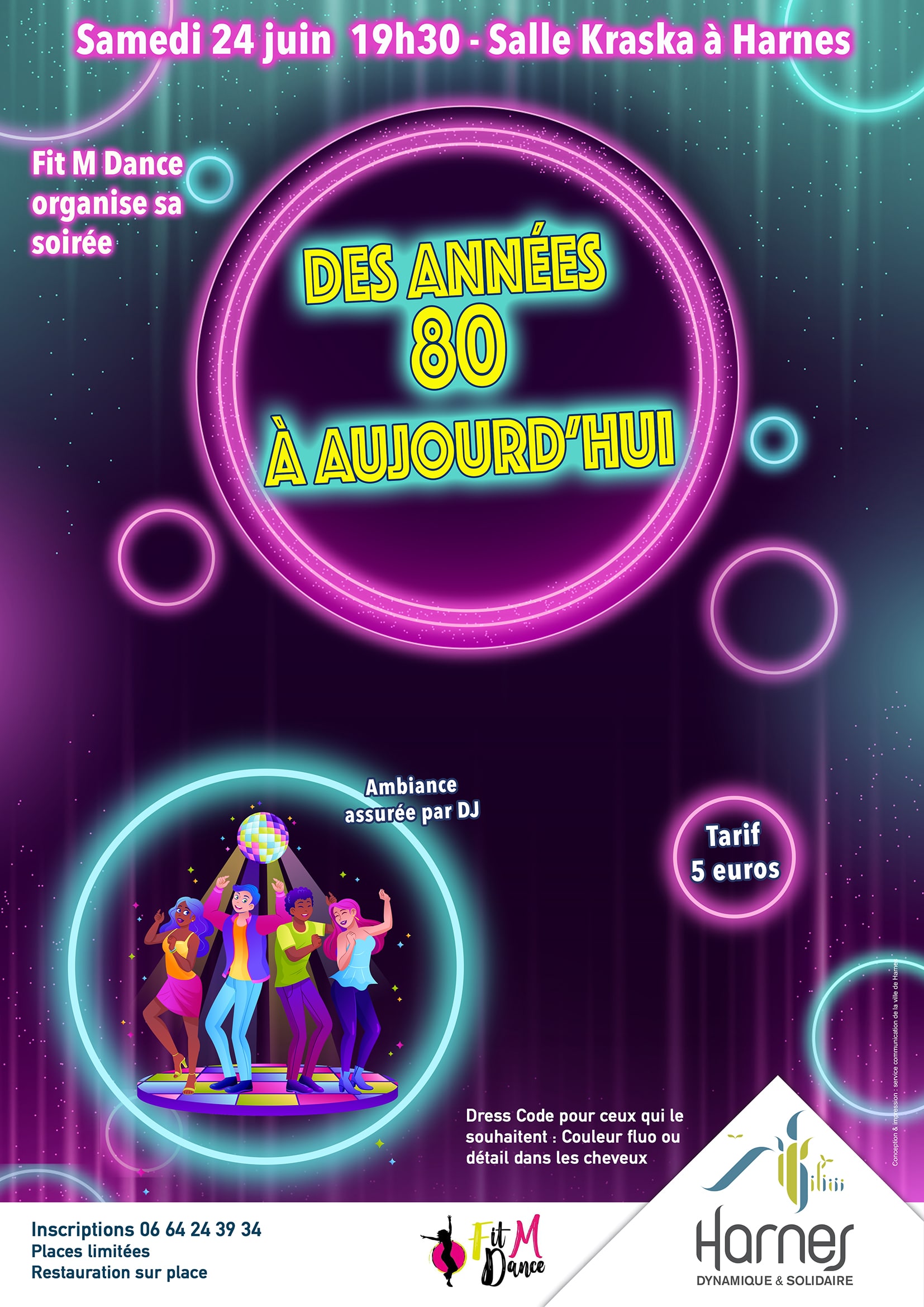 Soirée « Années 80 à Aujourd’hui » – Ville de Harnes